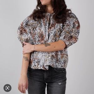 NWOT Sea NY Lana Smocked top - XS